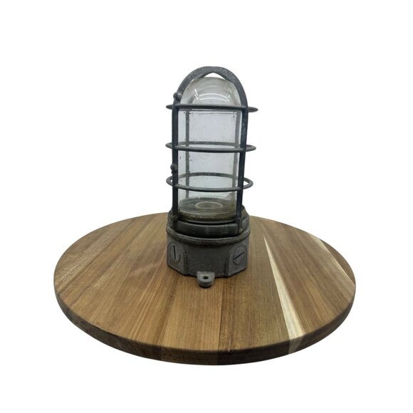 Keene Stonco Other - Keene Stonco Industrial Cage Light Fixture Glass Cover Vintage Union NJ USA